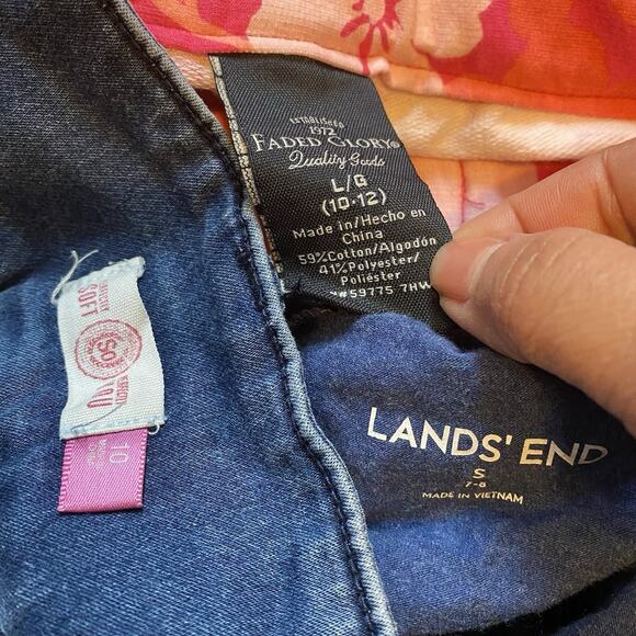 LotOf8 Girls Shorts Skirts S/10 Mixed Brands Summer Beach Sports Outdoors Comfy - Picture 5 of 5